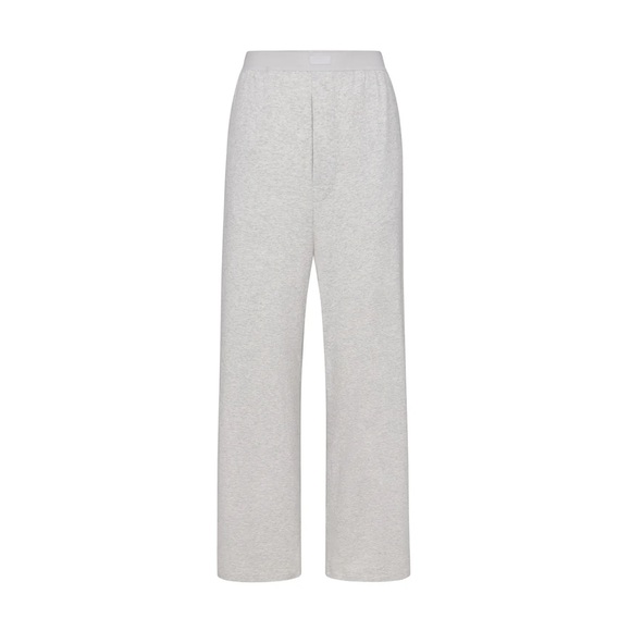 SKIMS NWT Boyfriend Loose Pant Light Heather Gray Size XS Elastic Waist Lounge - Picture 4 of 6